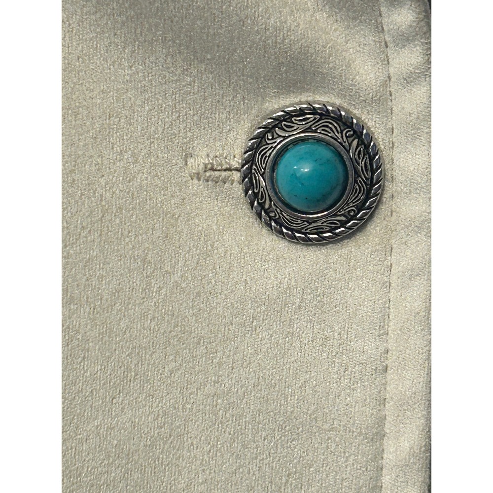 Southern Stitch Suede Fringe Jacket Western Boho Style XL Button Front‎ - Picture 4 of 8